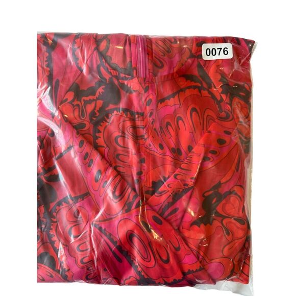 Derek Lam 10 Crosby Red Print Belted Waist Long Avant Garde Dress NWOT 2 $550 - Picture 4 of 4